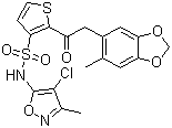 Sitaxsentan molecular structure (CAS 184036-34-8)