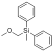 structure of CAS# 18407-48-2, (甲氧基甲基)(甲基)二苯基硅烷