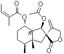 CAS # 18455-98-6, Bakkenolide B, (Z)-Octahydro-1',7'-dihydroxy-3'a,4'-dimethyl-4-methylene-spiro[furan-3(2H),2'-indan]-2-one 1'-acetate 2-methylcrotonate