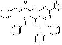 CAS # 184698-69-9, 2,3,4-Tris-O-(phenylmethyl)-alpha-D-glucopyranuronic acid phenylmethyl ester 1-(2,2,2-trichloroethanimidate)