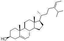 CAS # 18472-36-1, Stigmasta-5,24(28)-dien-3-ol, 24-Ethylcholesta-5,24(28)-dien-3beta-ol, 24-Ethylidenecholest-5-en-3beta-ol, 24-Ethylidenecholesterol, delta5-Avenasterin