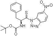 CAS # 184951-87-9, [(1S)-2-(6-Nitro-1H-benzotriazol-1-yl)-1-(phenylmethyl)-2-thioxoethyl]carbamic acid tert-butyl ester