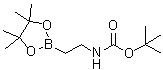 structure of CAS# 1850305-79-1, N-[2-(4,4,5,5-四甲基-1,3,2-二氧硼杂环戊烷-2-基)乙基]氨基甲酸叔丁酯