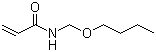 structure of CAS# 1852-16-0, N-(丁氧基甲基)丙烯酰胺