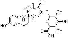 CAS # 1852-50-2, Estriol-16beta-D-glucopyranosiduronic acid, 3,17b-Dihydroxy-1,3,5(10)-estratrien-16a-yl-beta-D-glucopyranosiduronic acid