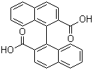 structure of CAS# 18531-96-9, (S)-1,1'-Binaphthyl-2,2'-dicarboxylic acid