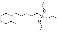 structure of CAS# 18536-91-9, 十二烷基三乙氧基硅烷