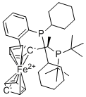 CAS # 1854067-50-7, (R)-1-[(R)-1-(Di-tert-butylphosphino)ethyl]-2-[2-(dicylohexylphosphino)phenyl]ferrocene, Walphos SL-W029-1