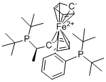 structure of CAS# 1854067-62-1, (R)-1-[(R)-1-(二叔丁基膦基)乙基]-2-[2-(二叔丁基膦基)苯基]二茂铁