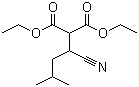 CAS # 186038-82-4, Diethyl (1-cyano-3-methylbutyl)malonate, 2-Ethoxycarbonyl-3-cyano-5-methylhexanoic acid ethyl ester