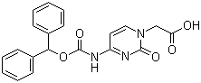 structure of CAS# 186046-78-6, (4-N-(二苯甲氧羰基)胞嘧啶)-1-乙酸
