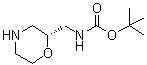 structure of CAS# 186202-57-3, 1,1-Dimethylethyl [(2R)-2-morpholinylmethyl]carbamate