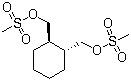 structure of CAS# 186204-35-3, (1R,2R)-1,2-环己烷二甲醇二甲磺酸酯