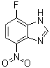 structure of CAS# 18645-93-7, 7-氟-4-硝基-1H-苯并咪唑