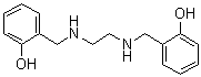 CAS # 18653-98-0, N,N'-Bis(2-hydroxybenzyl)ethylenediamine, N,N'-Bis(2-hydroxyphenylmethyl)ethylenediamine, N,N'-Bis(o-hydroxybenzyl)ethylenediamine, N,N'-Di(2-hydroxybenzyl)ethylenediamine, NSC 18496