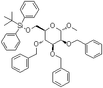 CAS # 186540-03-4, Methyl 6-O-[(1,1-dimethylethyl)diphenylsilyl]-2,3,4-tris-O-(phenylmethyl)-alpha-D-mannopyranoside