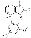 structure of CAS# 186611-52-9, 1,3-Dihydro-3-[(2,4,6-trimethoxyphenyl)methylene]-2H-indol-2-one