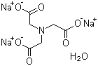 structure of CAS# 18662-53-8, 氮川三乙酸三钠盐一水合物