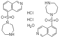 CAS 登录号：186694-02-0, 六氢-1-(5-异喹啉基磺酰基)-1H-1,4-二氮杂卓单盐酸盐半水合物