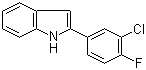2-(3-Chloro-4-fluorophenyl)-1H-indole molecular structure (CAS 1868-88-8)