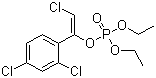 CAS 登录号：18708-87-7, 毒虫畏, (Z)-2-氯-1-(2,4-二氯苯基)乙烯基二乙基磷酸酯