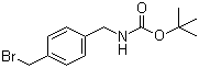 structure of CAS# 187283-17-6, tert-Butyl 4-(bromomethyl)benzylcarbamate
