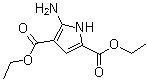 structure of CAS# 187724-98-7, 5-氨基-1H-吡咯-2,4-二甲酸二乙酯