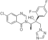 CAS # 187949-02-6, Albaconazole, 7-Chloro-3-[(2R,3R)-3-(2,4-difluorophenyl)-3-hydroxy-4-(1,2,4-triazol-1-yl)butan-2-yl]quinazolin-4-one