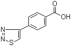 structure of CAS# 187999-31-1, 4-(1,2,3-Thiadiazol-4-yl)benzoic acid