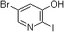 structure of CAS# 188057-49-0, 5-Bromo-2-iodopyridin-3-ol
