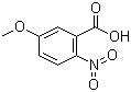 structure of CAS# 1882-69-5, 5-甲氧基-2-硝基苯甲酸