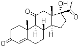 CAS # 1882-82-2, 21-Deoxycortisone, 17alpha-Hydroxypregn-4-ene-3,11,20-trione, 4-Pregnene-17alpha-ol-3,11,20-trione, 6-Pregn-4-en-17alpha-ol-3,11,20-trione, NSC 38722