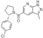 CAS 登录号：1883423-59-3, [(2S)-2-(4-氯苯基)-1-吡咯烷基](3-甲基-1H-吡唑并[3,4-b]吡啶-5-基)甲酮