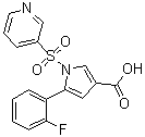CAS # 1883595-37-6, 5-(2-Fluorophenyl)-1-(3-pyridinylsulfonyl)-1H-pyrrole-3-carboxylic acid