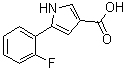structure of CAS# 1883595-38-7, 5-(2-氟苯基)-1H-吡咯-3-羧酸