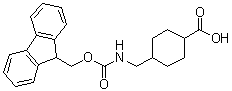 structure of CAS# 188715-40-4, 4-[[[(9H-Fluoren-9-ylmethoxy)carbonyl]amino]methyl]cyclohexanecarboxylic acid