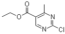 structure of CAS# 188781-08-0, 2-Chloro-4-methyl-5-pyrimidinecarboxylic acid ethyl ester