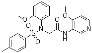 CAS # 1890208-58-8, 2-[(2-Methoxyphenyl)[(4-methylphenyl)sulfonyl]amino]-N-(4-methoxy-3-pyridinyl)acetamide