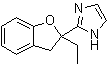 structure of CAS# 189224-48-4, 2-(2-乙基-2,3-二氢-2-苯并呋喃基)-1H-咪唑