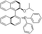 structure of CAS# 189274-36-0, (R)-(+)-(Diphenylphosphino)-2'-isopropoxy-1,1'-binaphthyl