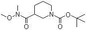 CAS # 189442-78-2, 1-Boc-3-[methoxy(methyl)carbamoyl]piperidine, tert-Butyl 3-[methoxy(methyl)carbamoyl]piperidine-1-carboxylate