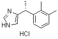 structure of CAS# 190000-46-5, 4-[(1R)-1-(2,3-Dimethylphenyl)ethyl]-1H-imidazole monohydrochloride