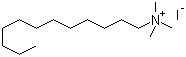 Dodecyltrimethylammonium iodide molecular structure (CAS 19014-04-1)
