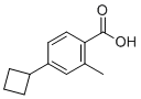 4-环丁基-2-甲基苯甲酸分子结构 (CAS 190367-31-8)
