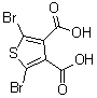 structure of CAS# 190723-12-7, 2,5-Dibromothiophene-3,4-dicarboxylic acid