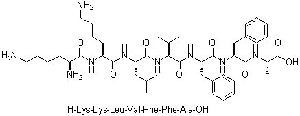 CAS # 190775-14-5, L-Lysyl-L-lysyl-L-leucyl-L-valyl-L-phenylalanyl-L-phenylalanyl-L-alanine