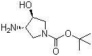 structure of CAS# 190792-74-6, (3S,4S)-N-Boc-3-amino-4-hydroxypyrrolidine