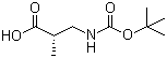CAS 登录号：190897-47-3, (S)-3-(Boc-氨基)异丁酸, (S)-3-(Boc-氨基)-2-甲基丙酸