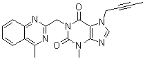CAS # 1911621-52-7, 7-(2-Butyn-1-yl)-3,7-dihydro-3-methyl-1-[(4-methyl-2-quinazolinyl)methyl]-1H-purine-2,6-dione
