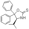 CAS 登录号：191274-53-0, (4S)-4-异丙基-5,5-二苯基-2-恶唑烷硫酮